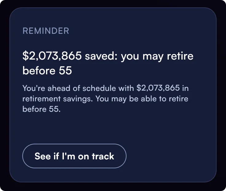 Mezzi tracks retirement progress goals