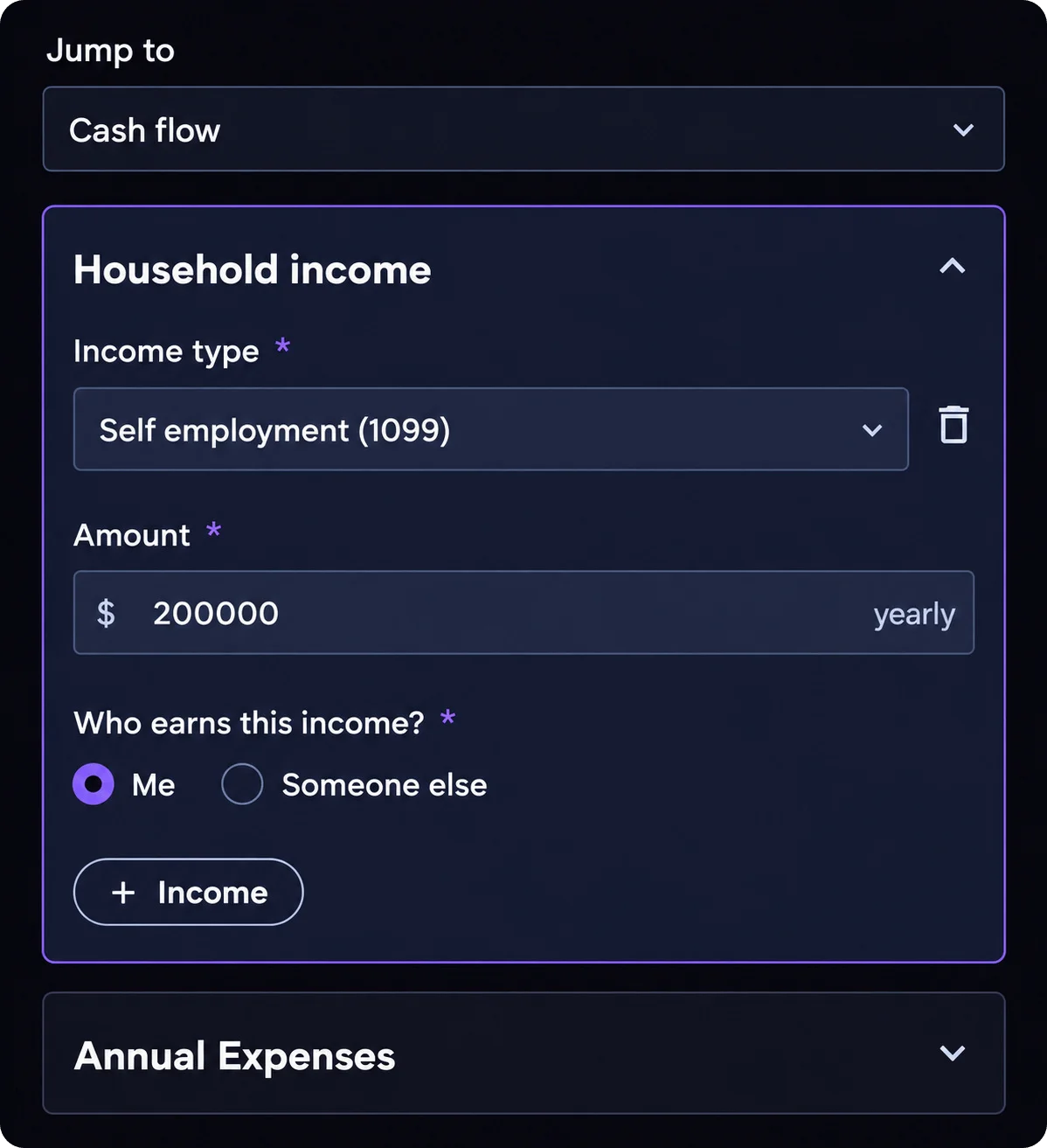 Mezzi AI Review - Analyzing Household Income and cash flow