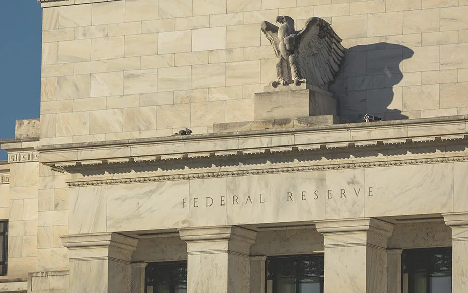 Partial View of the Federal Reserve ("Fed") Headquarters Office Building in Washington, D.C.